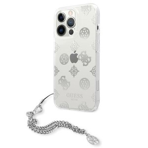 Guess GUHCP13LKSPESI iPhone 13 Pro / 136,1" srebrny/silver hardcase Peony Chain Collection