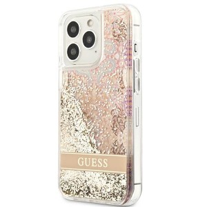 Guess GUHCP13LLFLSD iPhone 13 Pro / 136,1" złoty/gold hardcase Paisley Liquid Glitter