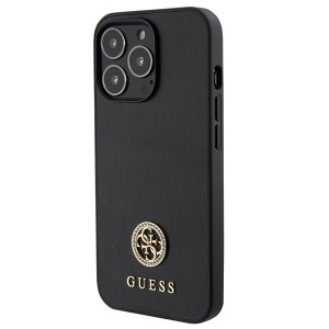 Guess GUHCP13LPS4DGPK iPhone 13 Pro 6.1" czarny/black hardcase Strass Metal Logo