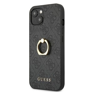 Guess GUHCP13M4GMRGR iPhone 13 / 14 / 156.1" szary/grey hardcase 4G with ring stand