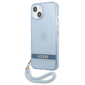 Guess GUHCP13MHTSGSB iPhone 13 / 14 / 156.1" niebieski/blue hardcase Translucent Strap