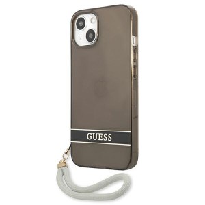 Guess GUHCP13MHTSGSK iPhone 13 / 14 / 156.1" czarny/black hardcase Translucent Stap