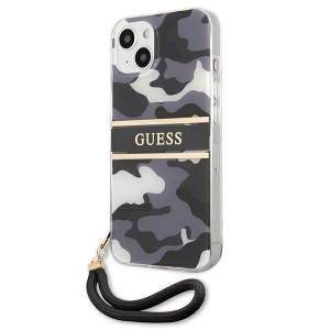 Guess GUHCP13MKCABBK iPhone 13 / 14 / 156.1" czarny/black hardcase Camo Strap Collection