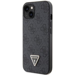 Guess GUHCP13MP4TDSCPK iPhone 13 / 14 /15 6.1" czarny/black hardcase Crossbody 4G Metal Logo