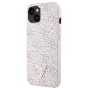 Guess GUHCP13MP4TDSCPP iPhone 13 / 14 / 15 6.1" różowy/pink hardcase Crossbody 4G Metal Logo