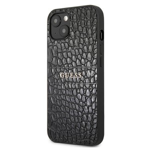 Guess GUHCP13MPCRBBK iPhone 13 / 14 / 156.1" czarny/black Croco Strap Collection