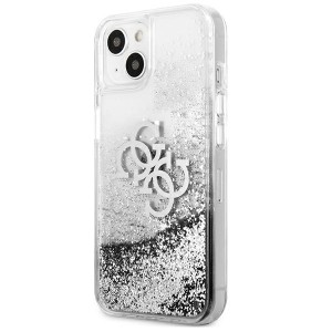 Guess GUHCP13SLG4GSI iPhone 13 mini 5,4"srebrny/silver hardcase 4G Big Liquid Glitter