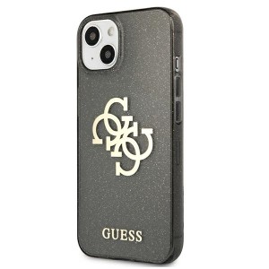 Guess GUHCP13SPCUGL4GBK iPhone 13 mini5,4" czarny/black hard case Glitter 4G Big Logo
