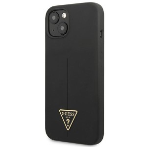 Guess GUHCP13SSLTGK iPhone 13 mini 5,4"czarny/black hardcase Silicone Triangle