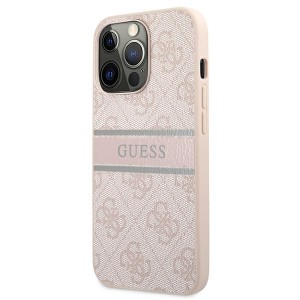 Guess GUHCP13X4GDPI iPhone 13 Pro Max6,7" różowy/pink hardcase 4G Stripe