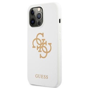 Guess GUHCP13XLS4GGWH iPhone 13 Pro Max6,7" biały/white hard case Silicone 4G Logo