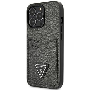 Guess GUHCP13XP4TPK iPhone 13 Pro Max6,7" czarny/black hardcase 4G Triangle Logo Cardslot