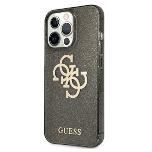 Guess GUHCP13XPCUGL4GBK iPhone 13 ProMax 6,7" czarny/black hard case Glitter 4G Big Logo