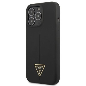 Guess GUHCP13XSLTGK iPhone 13 Pro Max6,7" czarny/black hardcase Silicone Triangle