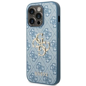 Guess GUHCP14L4GMGBL iPhone 14 Pro6,1" niebieski/blue hardcase 4G Big Metal Logo