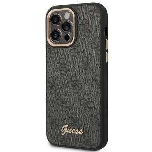 Guess GUHCP14LHG4SHK iPhone 14 Pro6,1" czarny/black hard case 4G Vintage Gold Logo