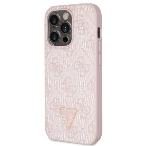 Guess GUHCP14LP4TDSCPP iPhone 14 Pro6.1" różowy/pink hardcase Crossbody 4G Metal Logo