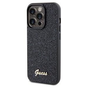 Guess GUHCP14LPMSDGSK iPhone 14 Pro 6.1"czarny/black hardcase Disco Metal Script