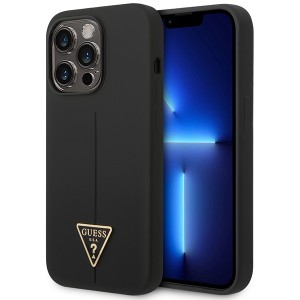 Guess GUHCP14LSLTGK iPhone 14 Pro6,1" czarny/black hardcase Silicone Triangle