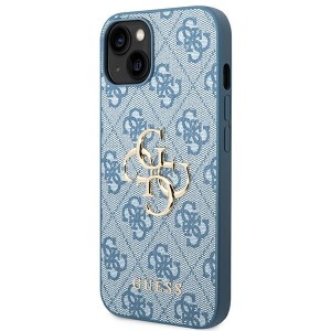 Guess GUHCP14M4GMGBL iPhone 14 Plus/ 15 Plus 6.7" niebieski/blue hardcase 4G Big Metal Logo