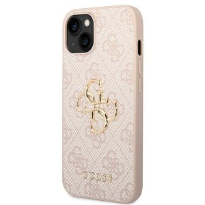 Guess GUHCP14S4GMGPI iPhone 14 / 15 / 136.1" różowy/pink hardcase 4G Big Metal Logo