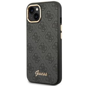 Guess GUHCP14SHG4SHK iPhone 14 / 15 / 136.1" czarny/black hard case 4G Vintage Gold Logo