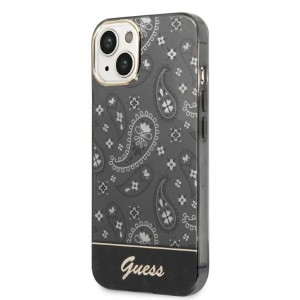 Guess GUHCP14SHGBNHK iPhone 14 / 15 / 13 6.1" czarny/black hardcase Bandana Paisley
