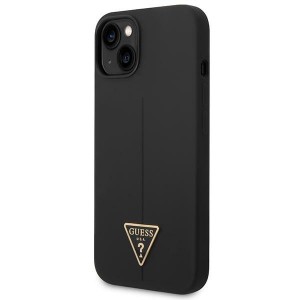 Guess GUHCP14SSLTGK iPhone 14 / 15 / 136.1" czarny/black hardcase Silicone Triangle