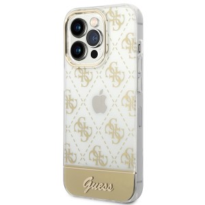 Guess GUHCP14XHG4MHG iPhone 14 Pro Max6,7" złoty/gold hardcase 4G Pattern Script