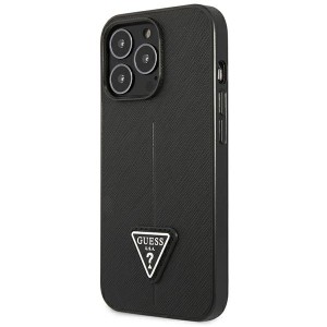 Guess GUHCP14XPSATLK iPhone 14 Pro Max 6,7" czarny/black hardcase SaffianoTriangle Logo