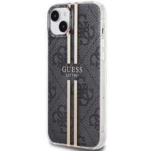 Guess GUHCP15MH4PSEGK iPhone 15 Plus / 14 Plus 6.7" czarny/black hardcase IML 4G Gold Stripe