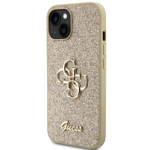 Guess GUHCP15MHG4SGD iPhone 15 Plus / 14 Plus 6.7" złoty/gold hardcase Glitter Script Big 4G