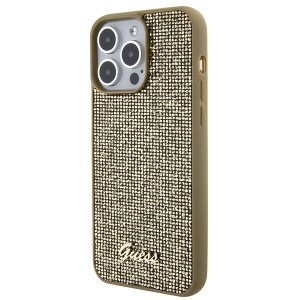 Guess GUHCP15XPMSDGSD iPhone 15 Pro Max 6.7" złoty/gold hardcase Disco Metal Script