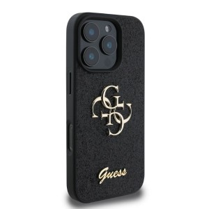 Guess GUHCP16LHG4SGK iPhone 16 Pro czarny/black hardcase Fixed Glitter Big 4G