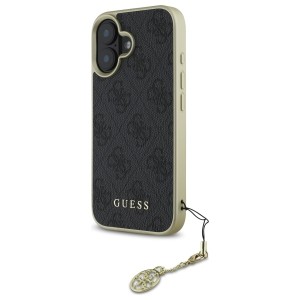 Guess GUHCP16SGF4GGR iPhone 16 6.1"      czarny/black hardcase 4G Charms Collection