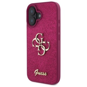 Guess GUHCP16SHG4SGU iPhone 16 6.1"      fioletowy/lpurple hardcase Fixed Glitter Big 4G
