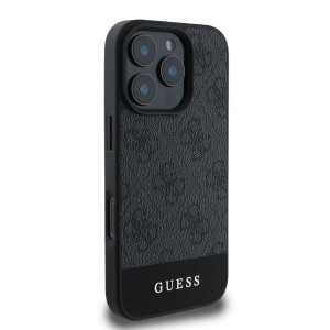 Guess GUHCP16XG4GLGR iPhone 16 Pro Max6.9" szary/grey hardcase 4G Bottom Stripe