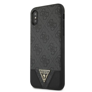 Guess GUHCPXPU4GHBK iPhone X/Xsszary/grey hardcase 4G Triangle Collection