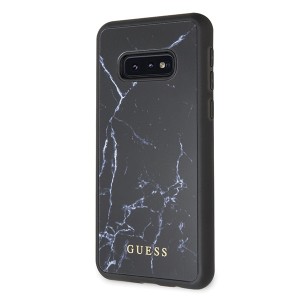 Guess GUHCS10LHYMABK S10e G970 czarny/black hard case Marble