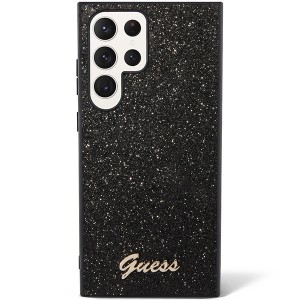 Guess GUHCS23LHGGSHK S23 Ultra S918 czarny/black hard case Glitter Script