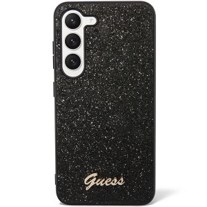 Guess GUHCS23MHGGSHK S23+ S916 czarny/black hard case Glitter Script