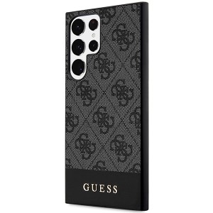 Guess GUHCS24LG4GLGR S24 Ultra S928czarny/black hardcase 4G Stripe Collection
