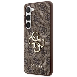 Guess GUHCS24M4GMGBR S24+ S926brązowy/brown hardcase 4G Big Metal Logo