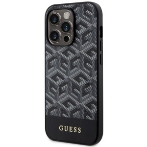 Guess GUHMP14LHGCFSEK iPhone 14 Pro 6.1"czarny/black hardcase GCube Stripes MagSafe