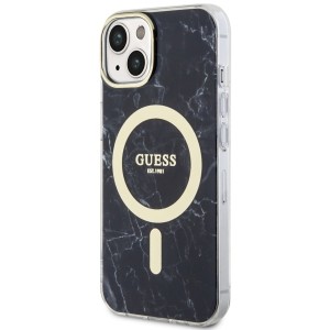 Guess GUHMP14SPCUMAK iPhone 14 / 15 / 136.1" czarny/black hardcase Marble MagSafe