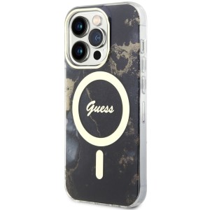 Guess GUHMP14XHTMRSK iPhone 14 Pro Max6.7" czarny/black hardcase Golden Marble MagSafe