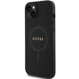 Guess GUHMP15SPSAHMCK iPhone 15 / 14 / 13 6.1" czarny/black hardcase Saffiano MagSafe