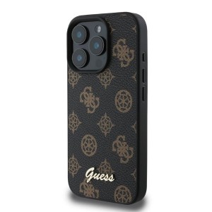 Guess GUHMP16LPGPYSK iPhone 16 Pro 6.3" czarny/black hardcase Peony Script MagSafe