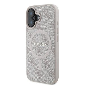 Guess GUHMP16MG4GFRP iPhone 16 Plus 6.7" różowy/pink hardcase 4G Ring Classic Logo MagSafe