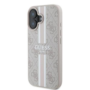 Guess GUHMP16MP4RPSP iPhone 16 Plus 6.7"różowy/pink hardcase 4G Printed Stripes MagSafe